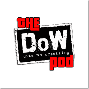 The Dits on Wrestling Podcast RETRO LOGO Posters and Art